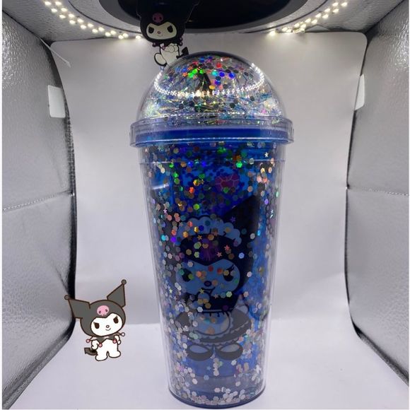 Hello Kitty Other - Kuromi Hello Kitty 3D Tumbler Light up cup with straw-BLUE